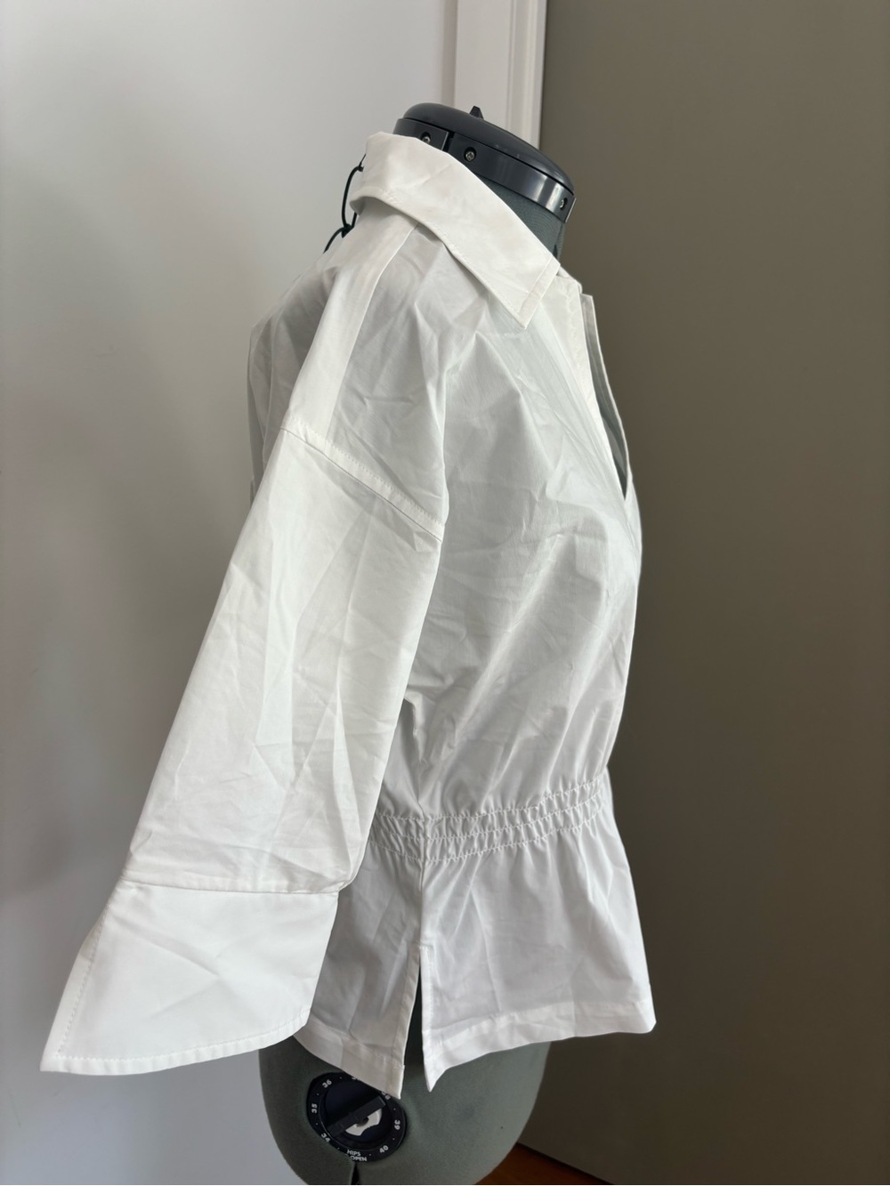 Tuckernuck White Poplin Roberts Top Smocked Waist Size S NWT - Picture 2 of 14